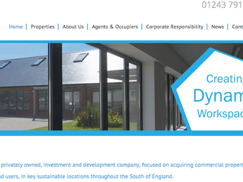 Redesign for Sussex investment and development company